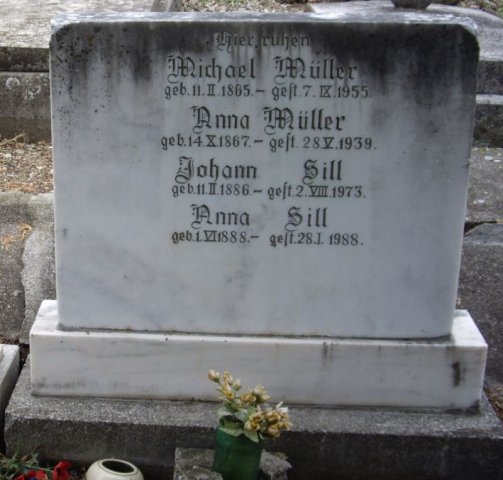 Mueller Michael 1865-1955 Schulz Anna 1867-1939 Grabstein